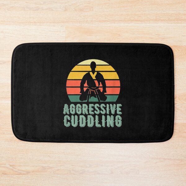 Item preview, Funny Retro Sunset Brazilian Jiu Jitsu definition "Aggressive Cuddling" designed and sold by ETIndustries.