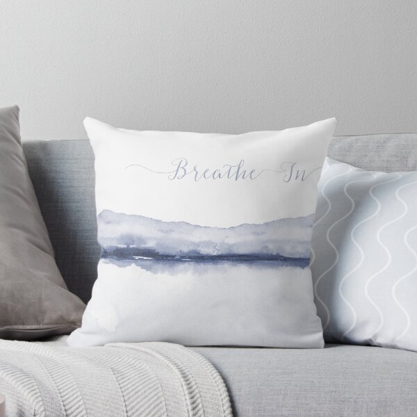 Item preview, Mountains & Water Indigo Blue Abstract Watercolor with Twilight and Midnight Blue Trend Colors designed and sold by SilverSpiral.
