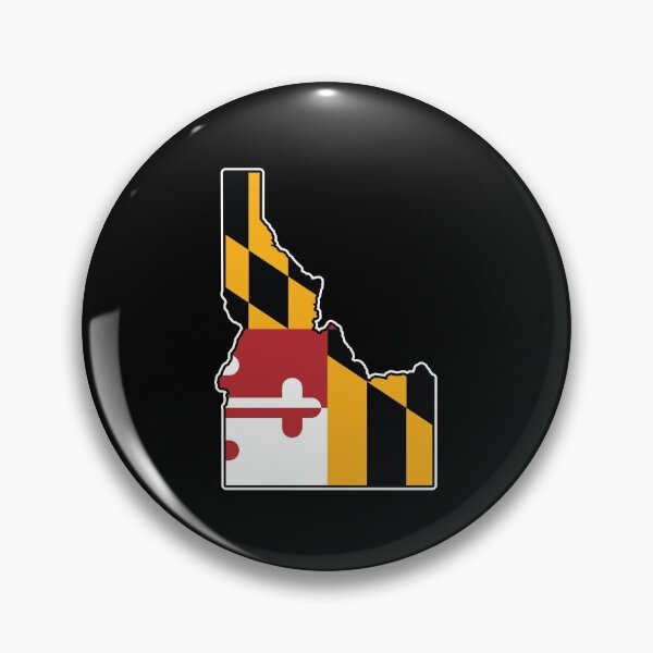 Item preview, Maryland Flag Idaho Map designed and sold by MarylandStyle.