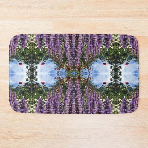 Item preview, Bee Love - Bees in the Blue Fortune with Red Rose, Gathering Nectar designed and sold by RoseAromas.