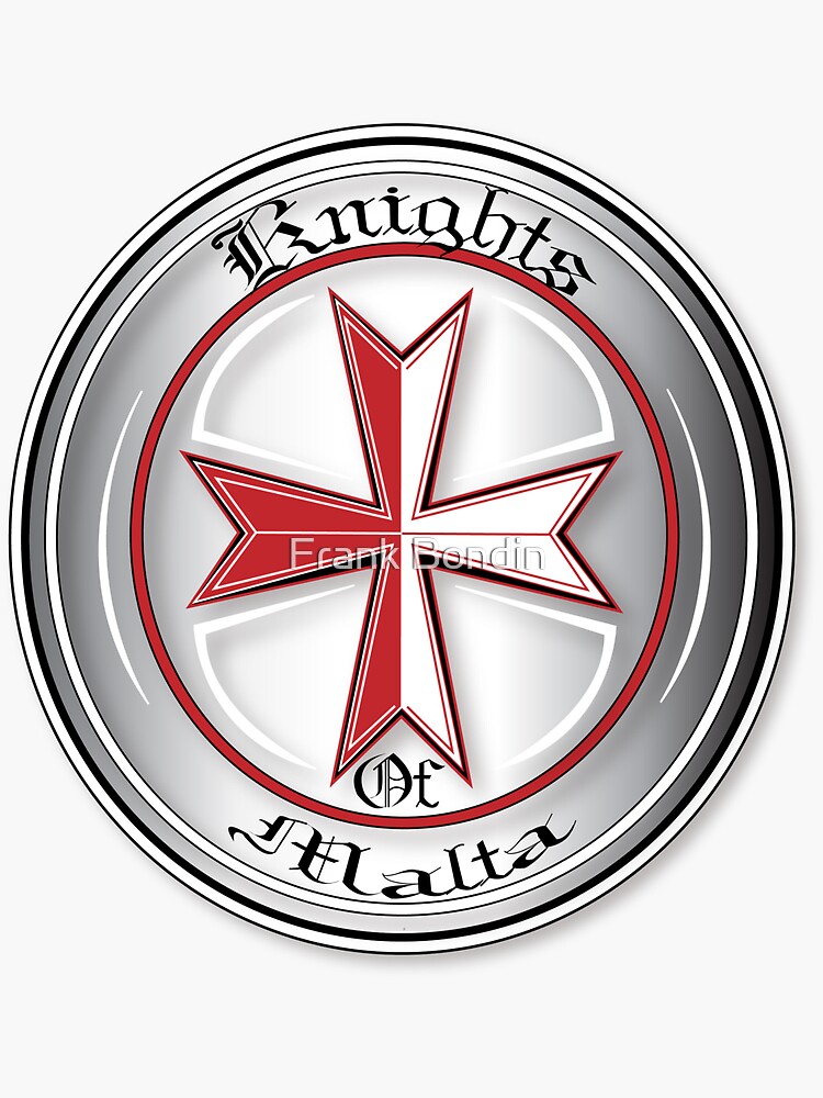 "Knights of Malta" Sticker by ApacheArt Redbubble
