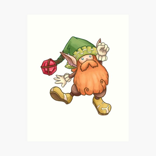 Vista previa del artículo con la obra «Secreto de Gnomo de Mana - Seiken Densetsu», diseñado y vendido por TechraNova.