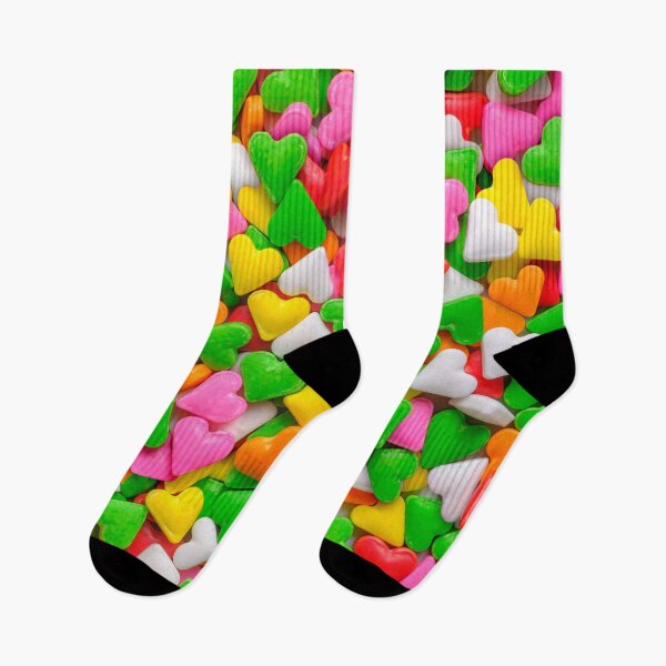 Item preview, Rainbow Confetti Heart Sprinkles Real Candy Photo Pattern  designed and sold by patternsoup.