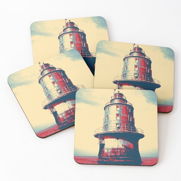 Item preview, Lighthouse - Delaware Bay - patriotic colors designed and sold by PilgrimProducts.