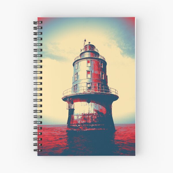 Item preview, Lighthouse - Delaware Bay - patriotic colors designed and sold by PilgrimProducts.