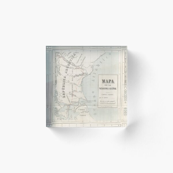 Item preview, Vintage Patagonia, Argentina Map 1879 designed and sold by AJS-Designs.