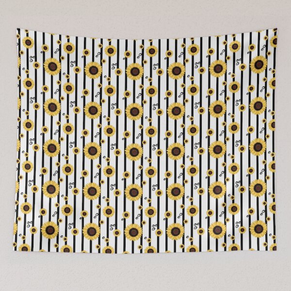 Item preview, Striped Sunflower Seamless Pattern, Sunflowers designed and sold by pookkudesign.