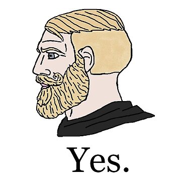 Imagen de la obra Si Chad Meme Wojak de IconicalHawk