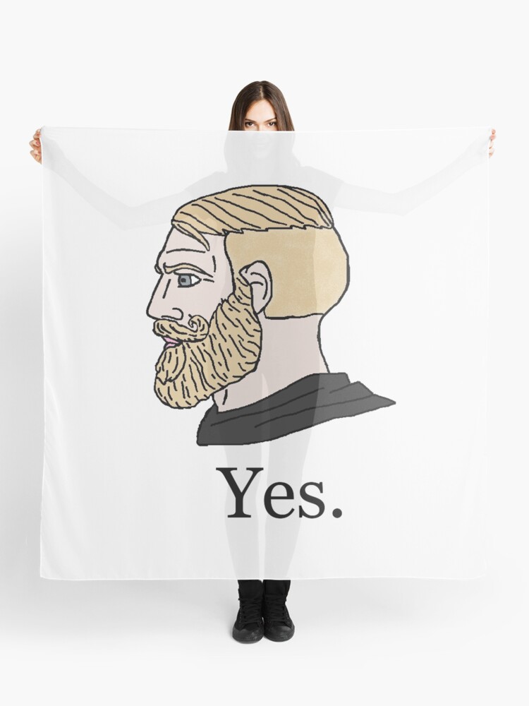 Yes Chad meme Art Print for Sale by AndyNass