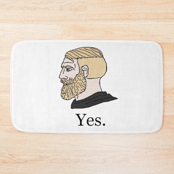 Item preview, Yes Chad Meme Wojak designed and sold by IconicalHawk.