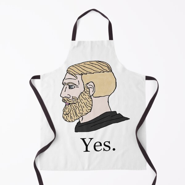 Item preview, Yes Chad Meme Wojak designed and sold by IconicalHawk.