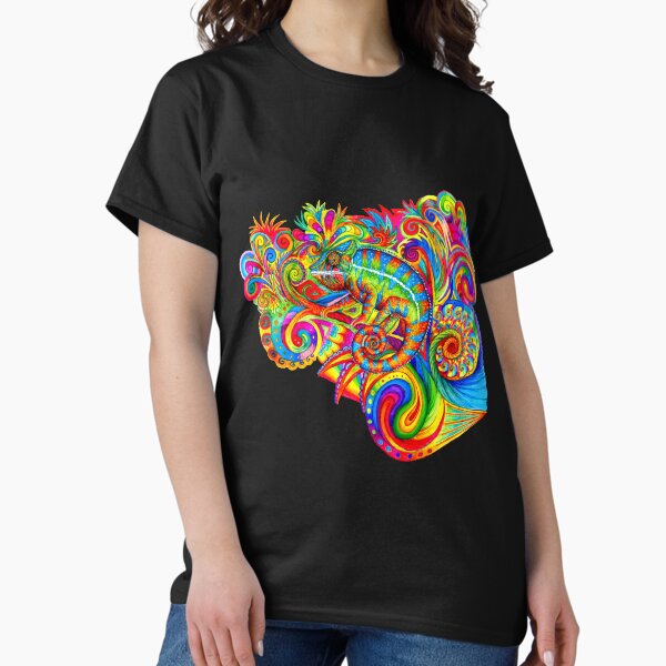 Item preview, Psychedelizard Psychedelic Chameleon Colorful Rainbow Lizard designed and sold by Rebecca Wang.