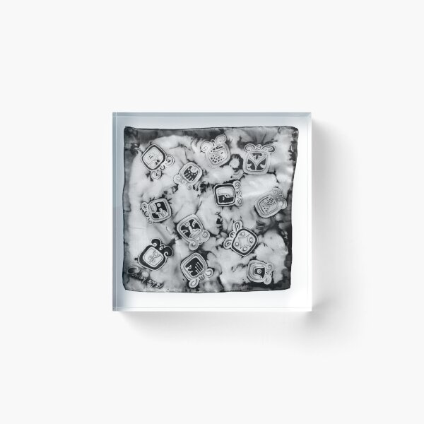 Item preview, Mayan Glyphs in Black and White by Alejandra Amerena designed and sold by Alejandra Amerena.