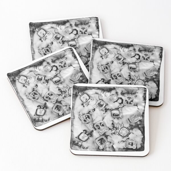 Item preview, Mayan Glyphs in Black and White by Alejandra Amerena designed and sold by Alejandra Amerena.