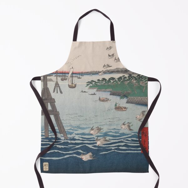 Item preview, Flying Birds at Shiba Coast Vintage Ukiyo-e Japanese Art designed and sold by VintageArchive.