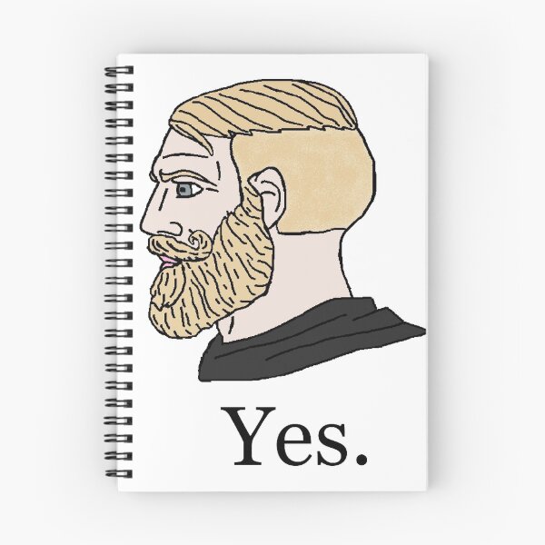 Item preview, Yes Chad Meme Wojak designed and sold by IconicalHawk.