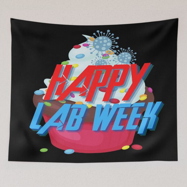 Item preview, HAPPY LAB WEEK DECORATED CUPCAKE MEDICAL LABORATORY SCIENTIST  designed and sold by Hippiesole.