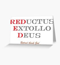 RED Greeting Card