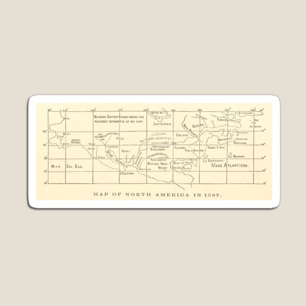 Item preview, Vintage Map of America - The South, and Mexico 1597 designed and sold by AJS-Designs.
