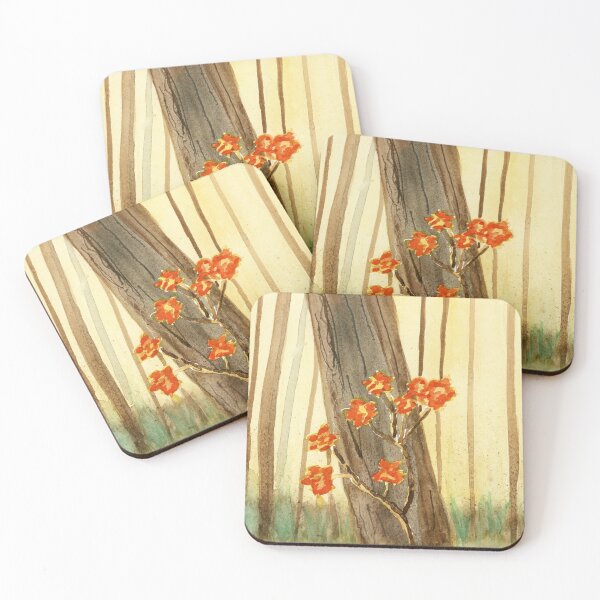 Item preview, Orange Flowers Painting  designed and sold by Eugenia Alvarez.