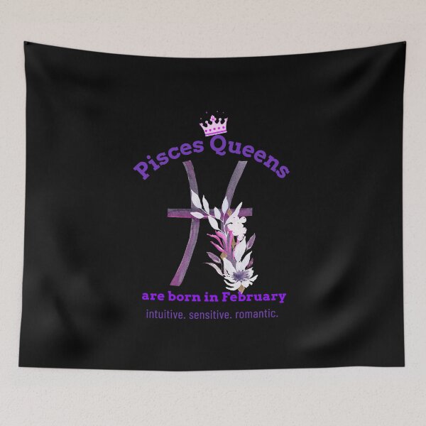 Item preview, Pisces zodiac sign, Pisces Traits, positive, queen are born in February, February birthday designed and sold by cathelkav.