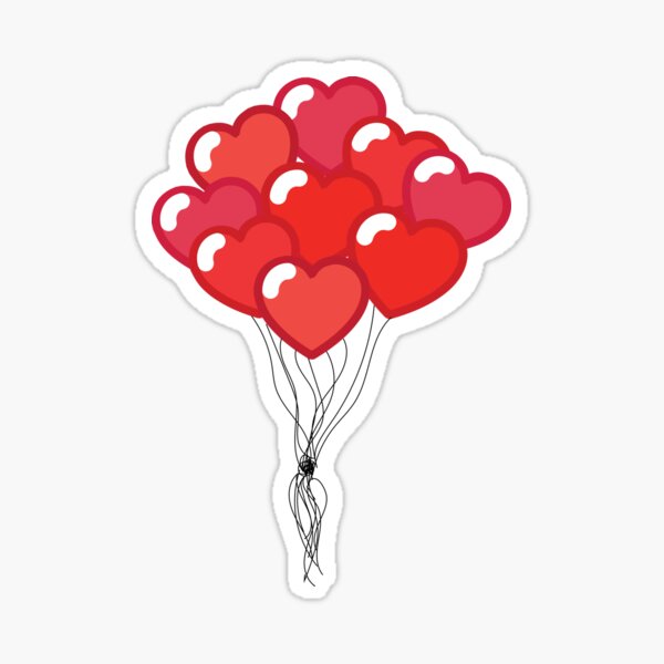 Item preview, Bundle of Heart-Shaped Balloons designed and sold by AddisonArtworks.