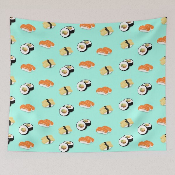 Item preview, All the Sushi, All the Time! (Green) designed and sold by Ginsang Creative.