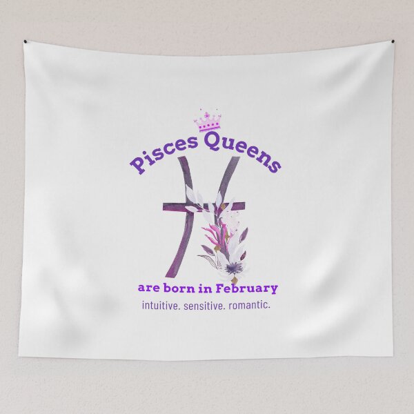 Item preview, Pisces zodiac sign, Pisces Traits, positive, queen are born in February, February birthday designed and sold by cathelkav.