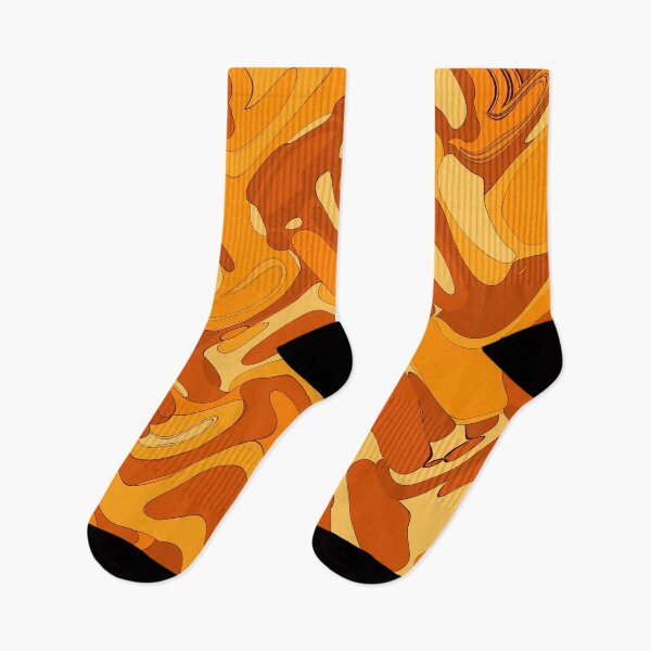 Item preview, Groovy 60s burnt orange, funky pattern. designed and sold by LaBellCreative.