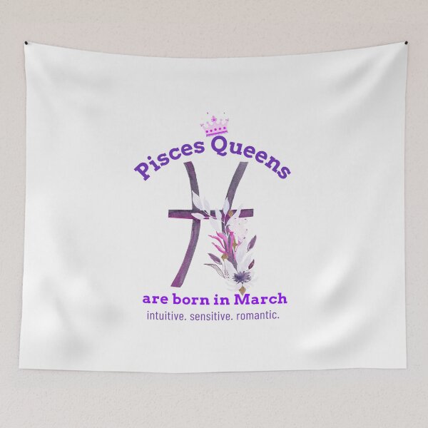 Item preview, Pisces zodiac sign, Pisces Traits, positive, queen are born in March, March birthday designed and sold by cathelkav.