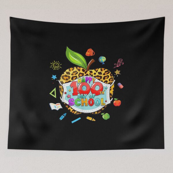 Item preview, 100th Day Of School Virtual Apple Leopard Mask Teachers designed and sold by parrishherrera.
