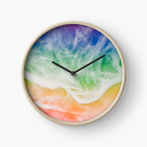 Rainbow Resin high quality Clock