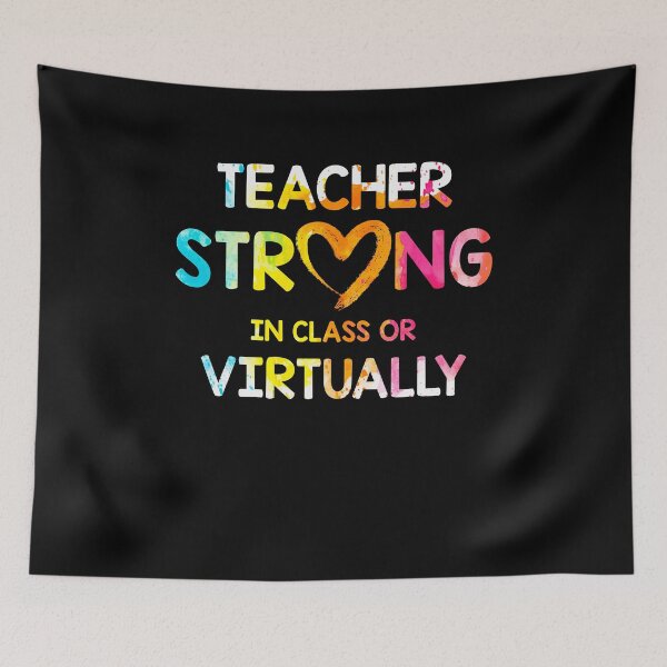 Item preview, Teacher Strong In Class Or Virtually Gradient designed and sold by BaseStore.