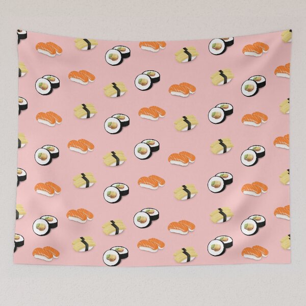 Item preview, All the Sushi, All the Time! (Pink) designed and sold by Ginsang Creative.