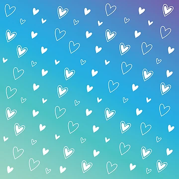 Artwork thumbnail, Blue Raspberry Slushie Hearts by PuddleofStars