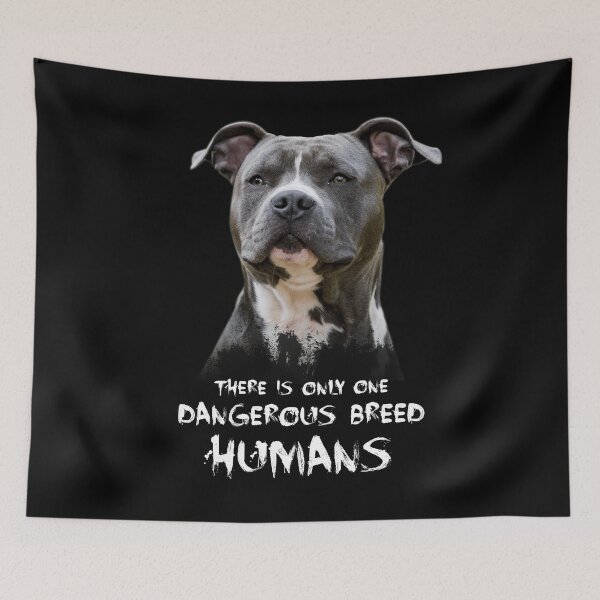 Item preview, There Is Only One Dangerous Breed Humans Pitbull designed and sold by BaseStore.