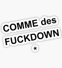 COMME des FUCKDOWN Sticker