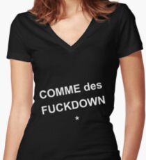 COMME des FUCKDOWN Women's Fitted V-Neck T-Shirt