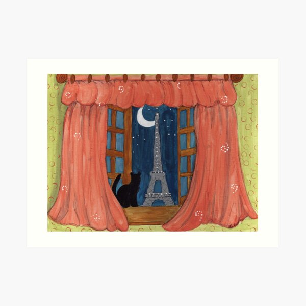 Paris Moonlight Art Print