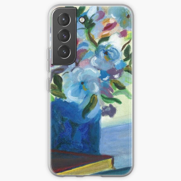 Flowers On a Vase. Oil On Canvas Painting Samsung Galaxy Soft Case