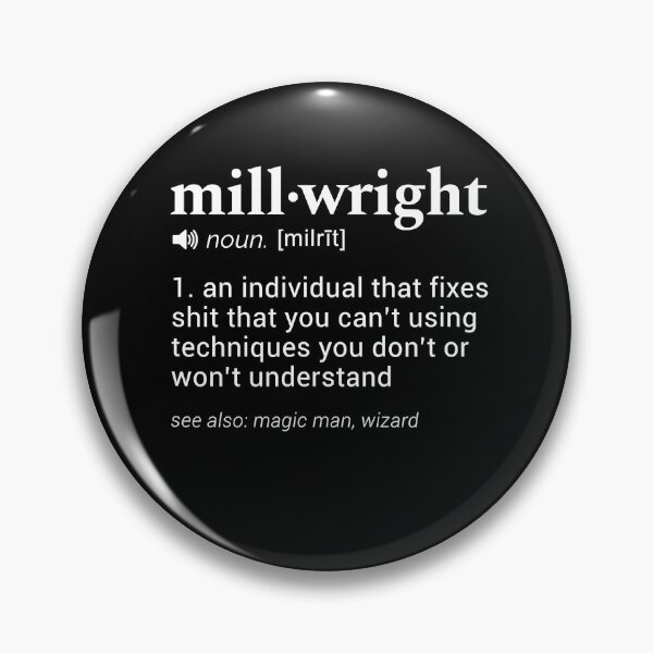 Item preview, Millwright Funny Dictionary Definition Design designed and sold by RhodiStore.