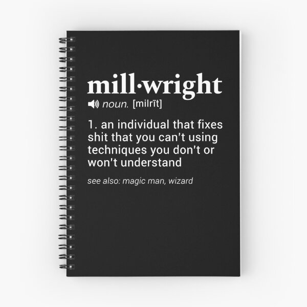 Item preview, Millwright Funny Dictionary Definition Design designed and sold by RhodiStore.