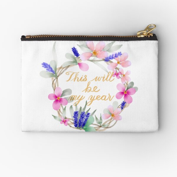 Summer wreath Zipper Pouch