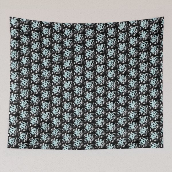 Item preview, Blue Lavender Neon Graffiti Lines designed and sold by frankie5368.