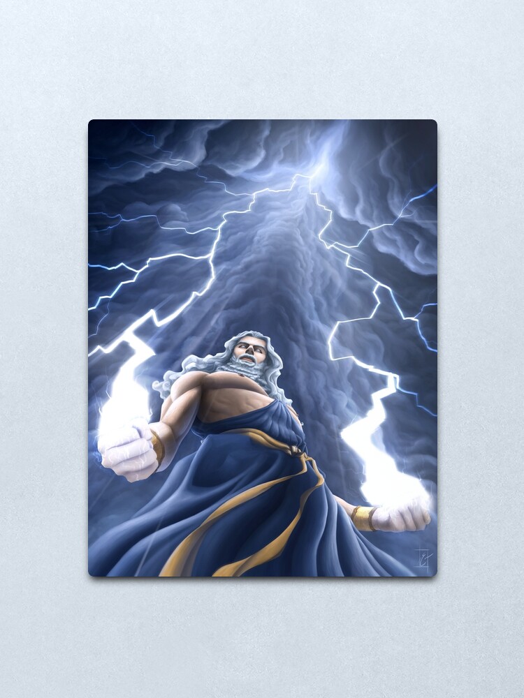 Alternate view of Zeus Unlimited Metal Print