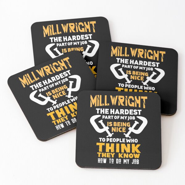 Item preview, Funny Millwright The Hardest Part Gift designed and sold by RhodiStore.