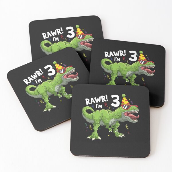 Artikelvorschau, Rawr I'm 3 - 3. Dinosaurier-Geburtstag für Jungen und Mädchen entworfen und verkauft von Youssefone.