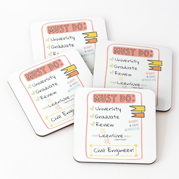 Item preview, Road to Civil Engineering Checklist! designed and sold by SayWhatDesigns.