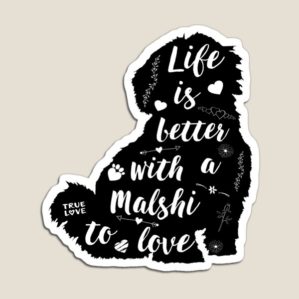 Item preview, La vida es mejor con un Malshi para amar designed and sold by vslod.