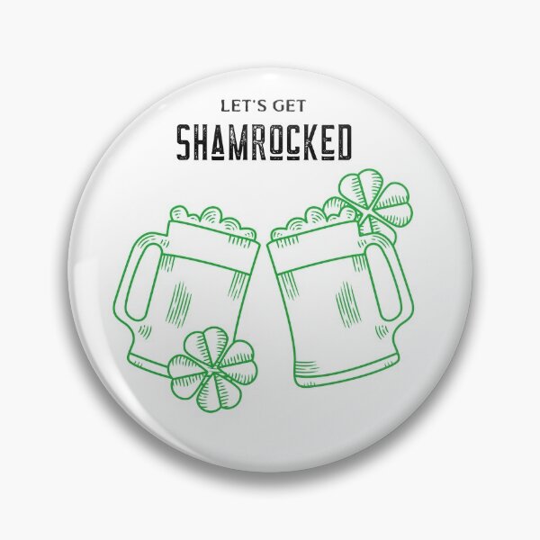 Item preview, lets get shamrocked, st patricks day, shamrocked, irish, clover, drinking shirt designed and sold by cathelkav.